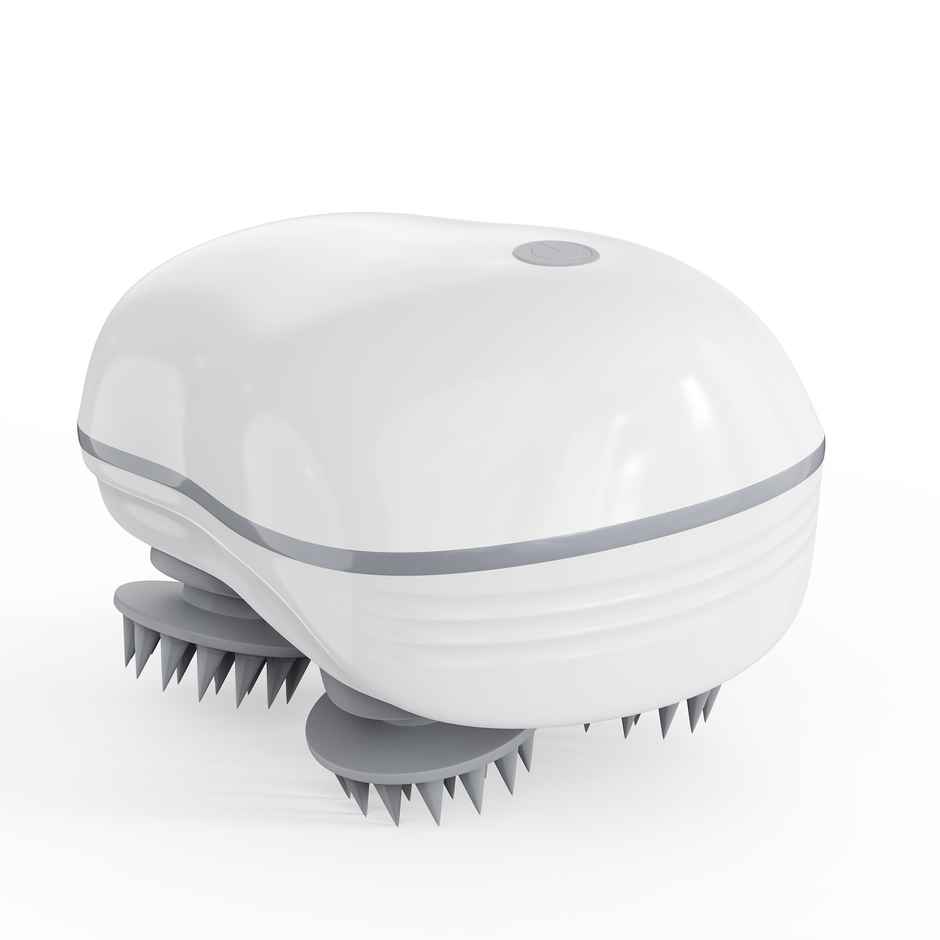 Aroma Head Massager For Scalp I Electric Scalp Massager For Hair Growth I Body Massager | White