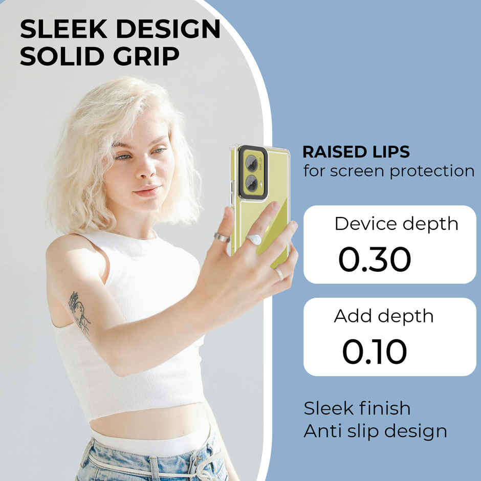 Artistque Case For Motorola Moto G85 5G Back Cover -Ultra Stylish Transparent TPU Cover