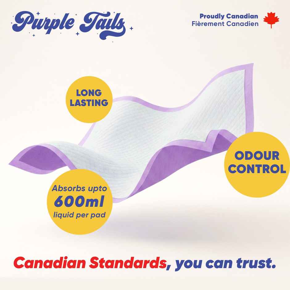 Purple Tails Medium Pet Training Pads