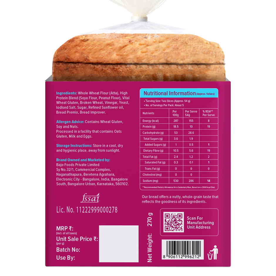 Protein Chef 50 g High Protein Bread