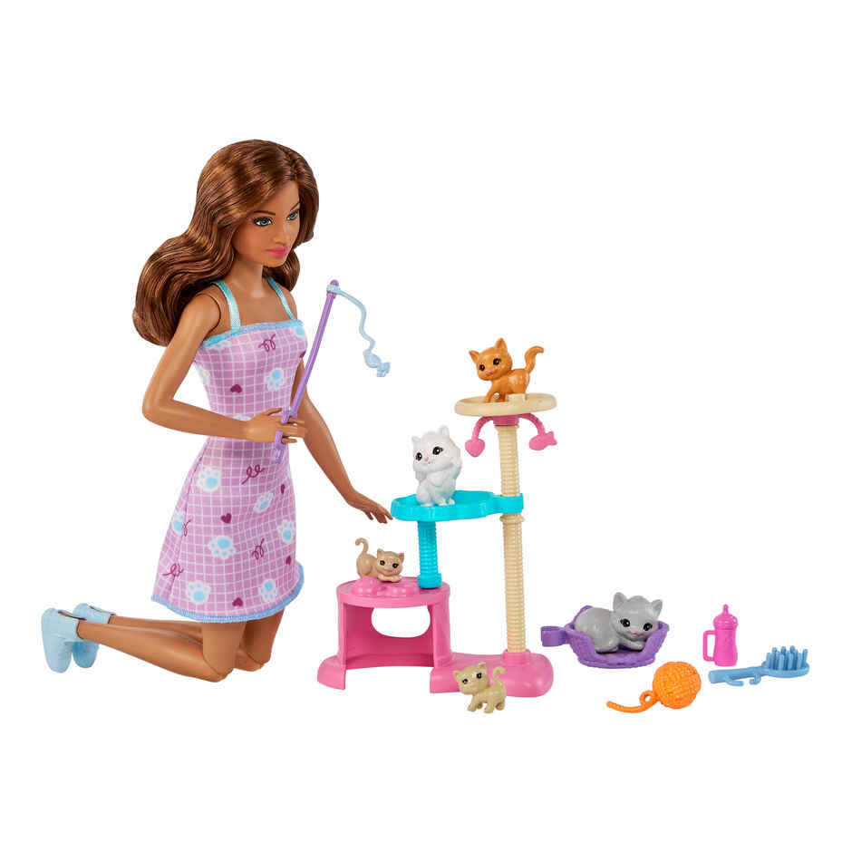 Barbie Kitty Condo Doll & Pets Playset