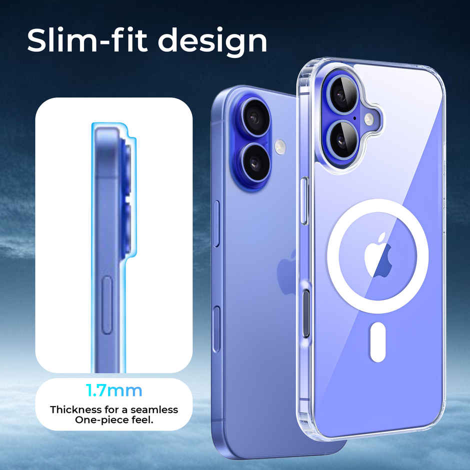 Artistque Case for Iphone 16 Back Cover - Transparent Clear Magsafe