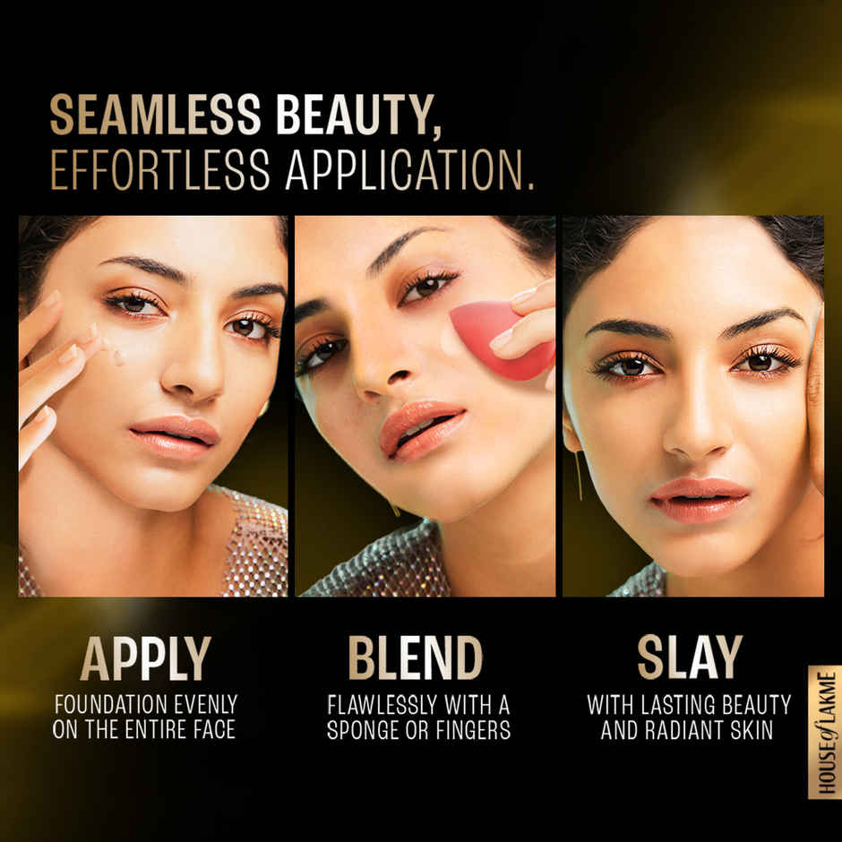 Lakme FOREVER MATTE FOUNDATION for Superior Coverage, Vit E, lightweight & water-resist Shell