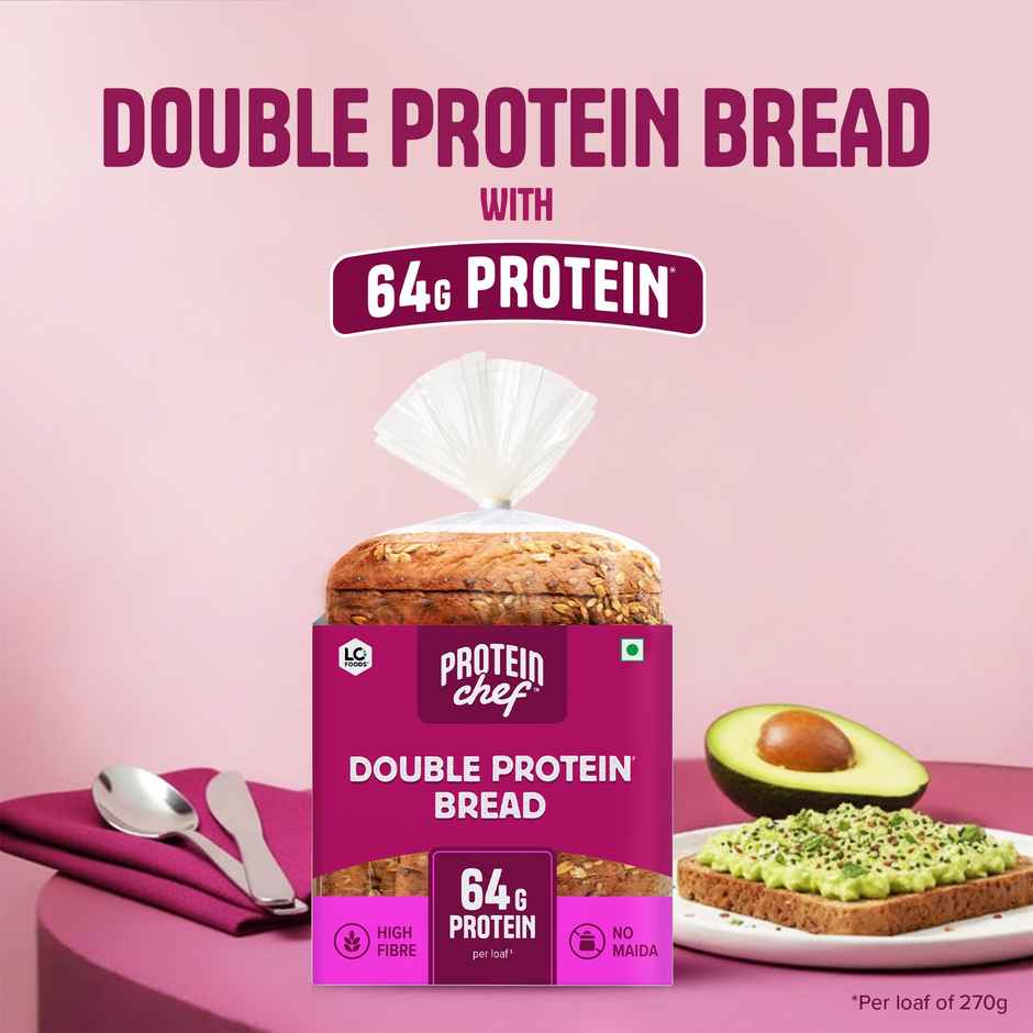 Protein Chef Double Protein Bread (64g Protein), Multigrain Bread