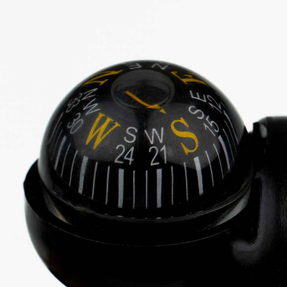 Zike Bicycle Navigation Compass And Handlebar Bell (Black)