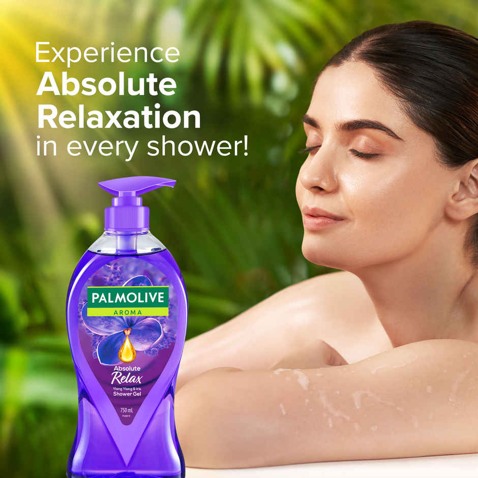 Palmolive Iris & Ylang Ylang Essential Oil Aroma Absolute Relax, Moisturizing Body Wash