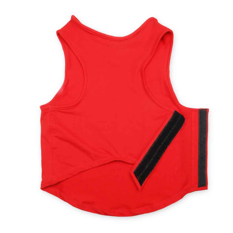 PawsIndia Sleeveless Printed Dog T-Shirt - Always Bhooka | L - Red