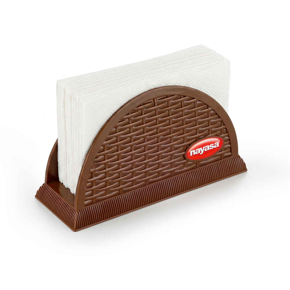 Nayasa Evolve Plastic Tissue Paper Holder | Brown