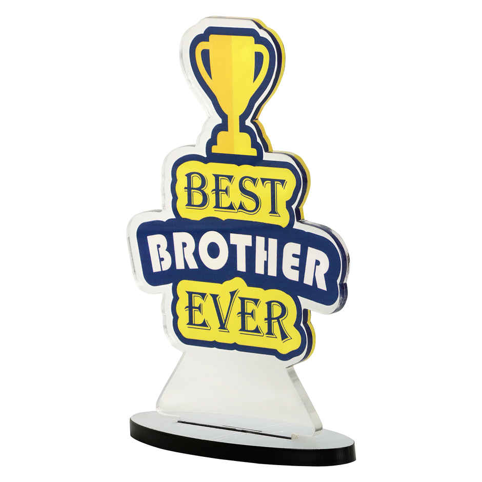 Quace Best Brother Ever Acrylic Trophy