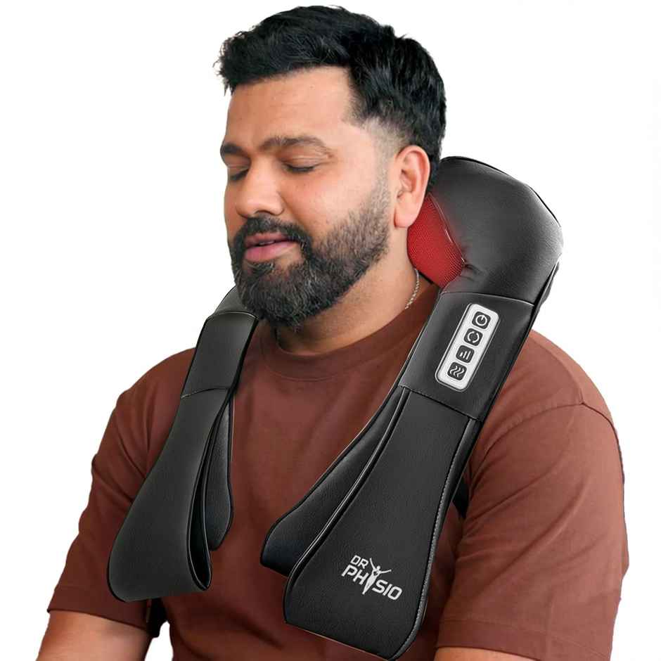 Dr Physio (Usa) Electric Heat Shiatsu Massager Machine For Cervical Neck Shoulder &Back Pain Relief
