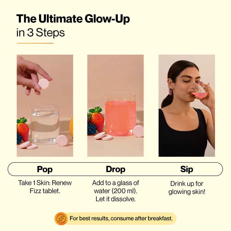 Setu Skin Renew Glutathione Effervescent Tablets - Pack Of 1 - Mixed Berry