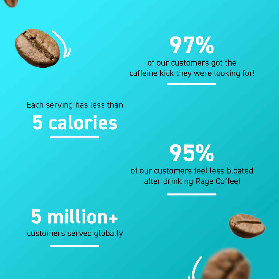 Rage Coffee Irish Hazelnut Flavour Premium Arabica Medium Roast Organic Instant Coffee