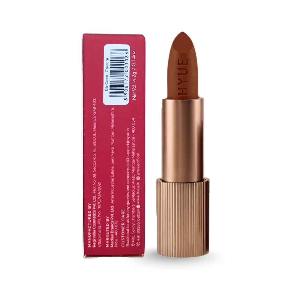 HYUE VelvetteKiss Featherlight Powder Matte Lipstick | 06 Coco Couture