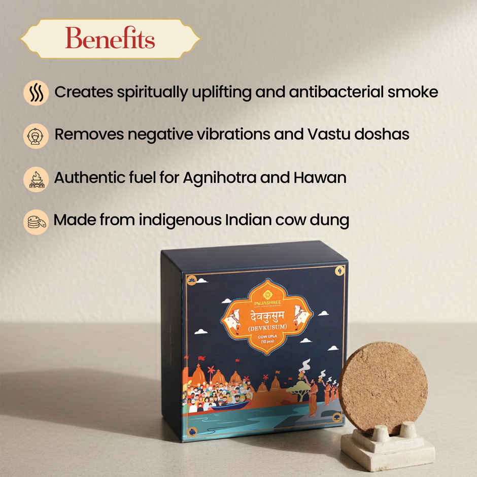 Pujashree Devkusum Cow Upla with Floral Fragrance