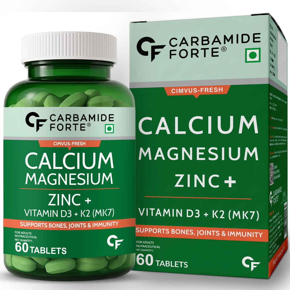 Carbamide Forte Veg Calcium And Vitamin D3 Tablets Calcium Tablets for Women & Men Calcium Magnesium