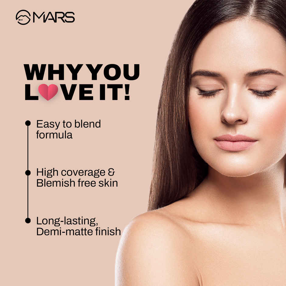 MARS Cosmetics High Coverage Liquid Foundation (Shade-06)