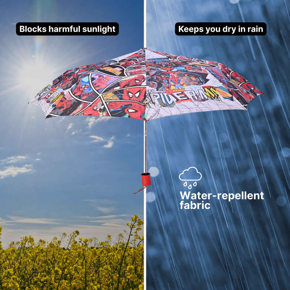 Citizen 3 Fold Manual Kids Umbrella Spiderman Print