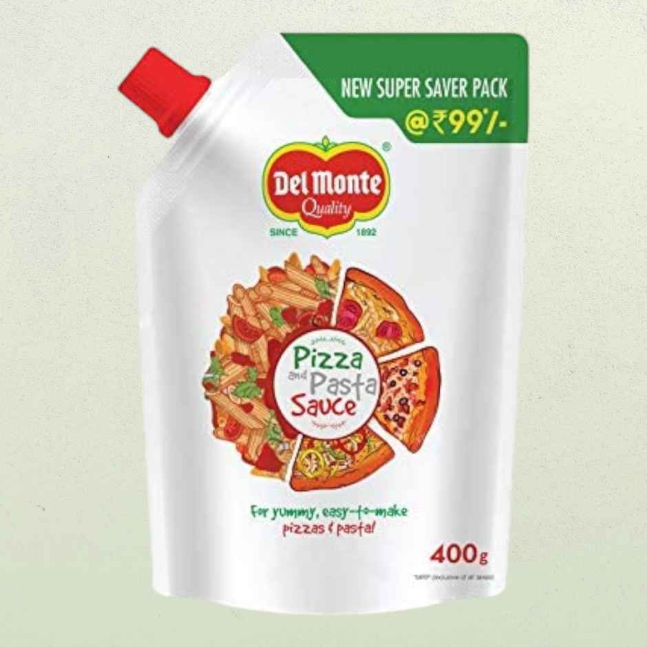 Del Monte Spaghetti Pasta(500gms) & Del Monte Pizza & Pasta Sauce Spout Pack(400gms) Combo
