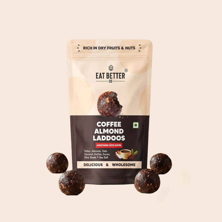 Eat Better Co Coffee & Almond Laddoos High Protein | Truly Natural