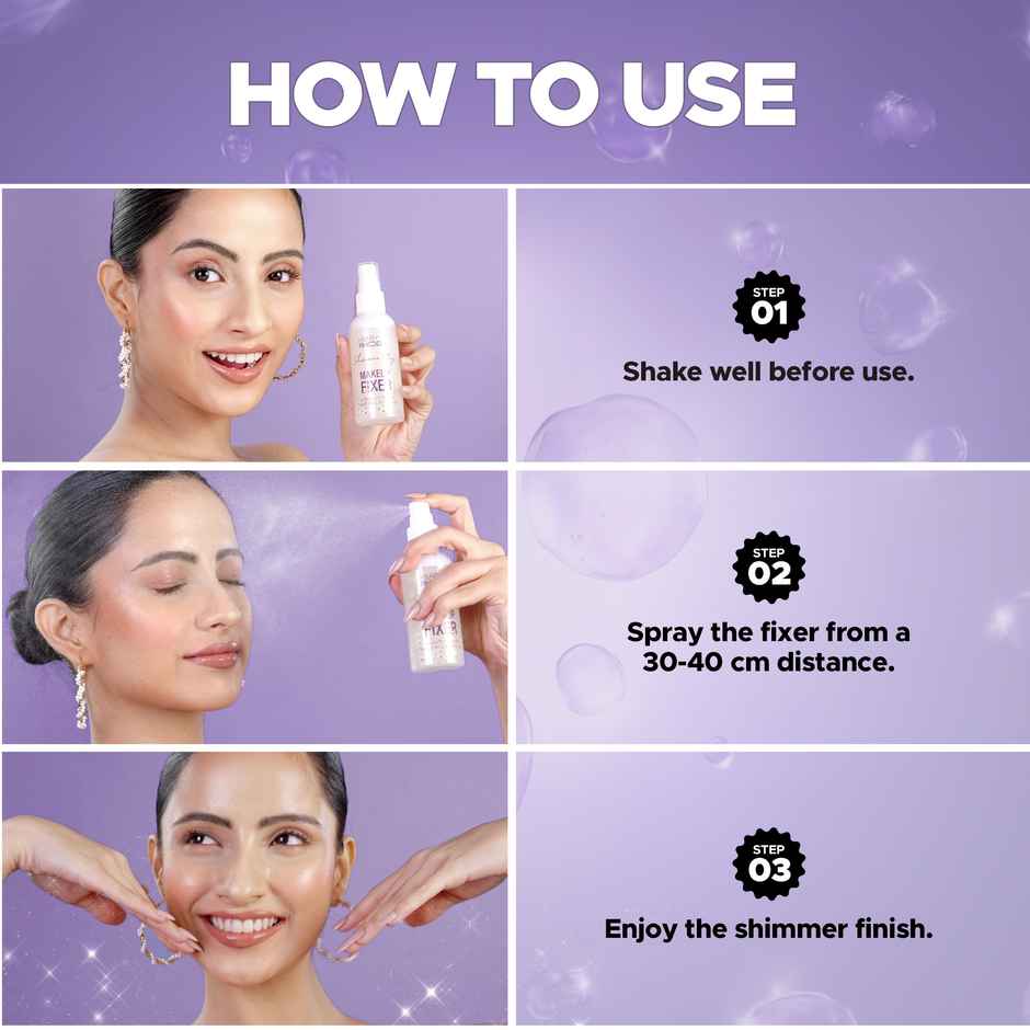 Hilary Rhoda Shimmer Stay Makeup Fixer | Keeps Makeup Intact | Hydrates, Soothes & Refreshes