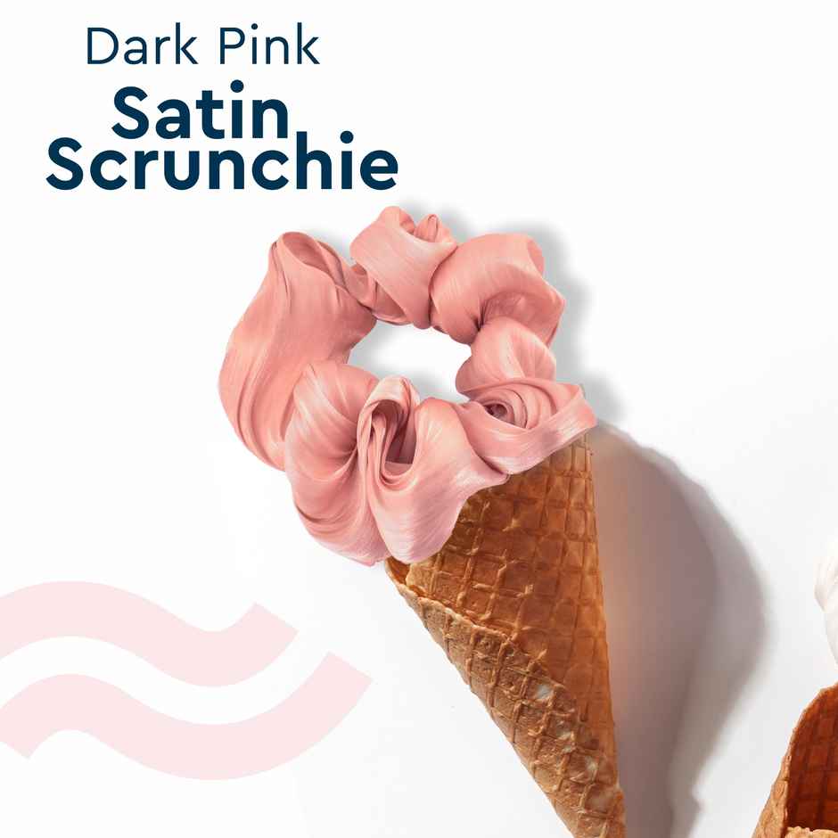 Gubb Satin Scrunchie | Dark Pink