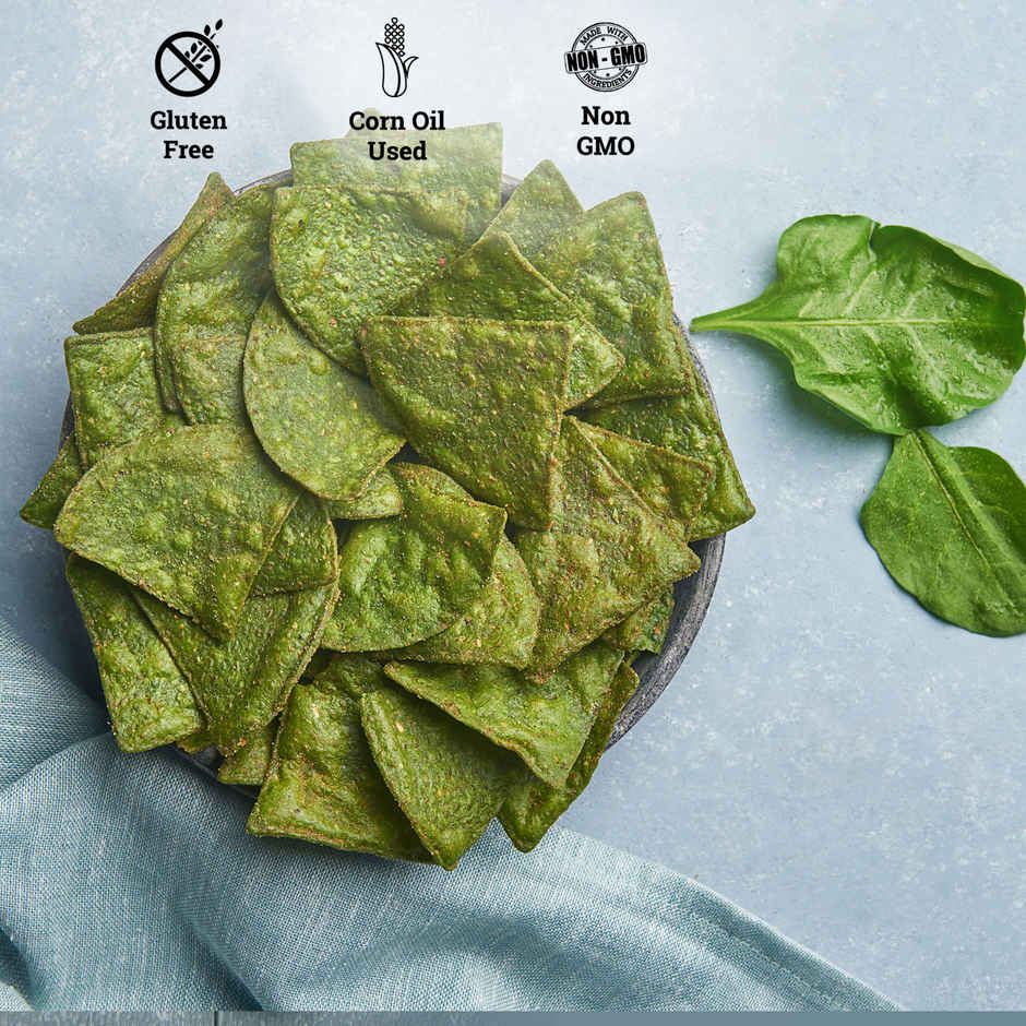 Cornitos Nacho Chips - Spinach 