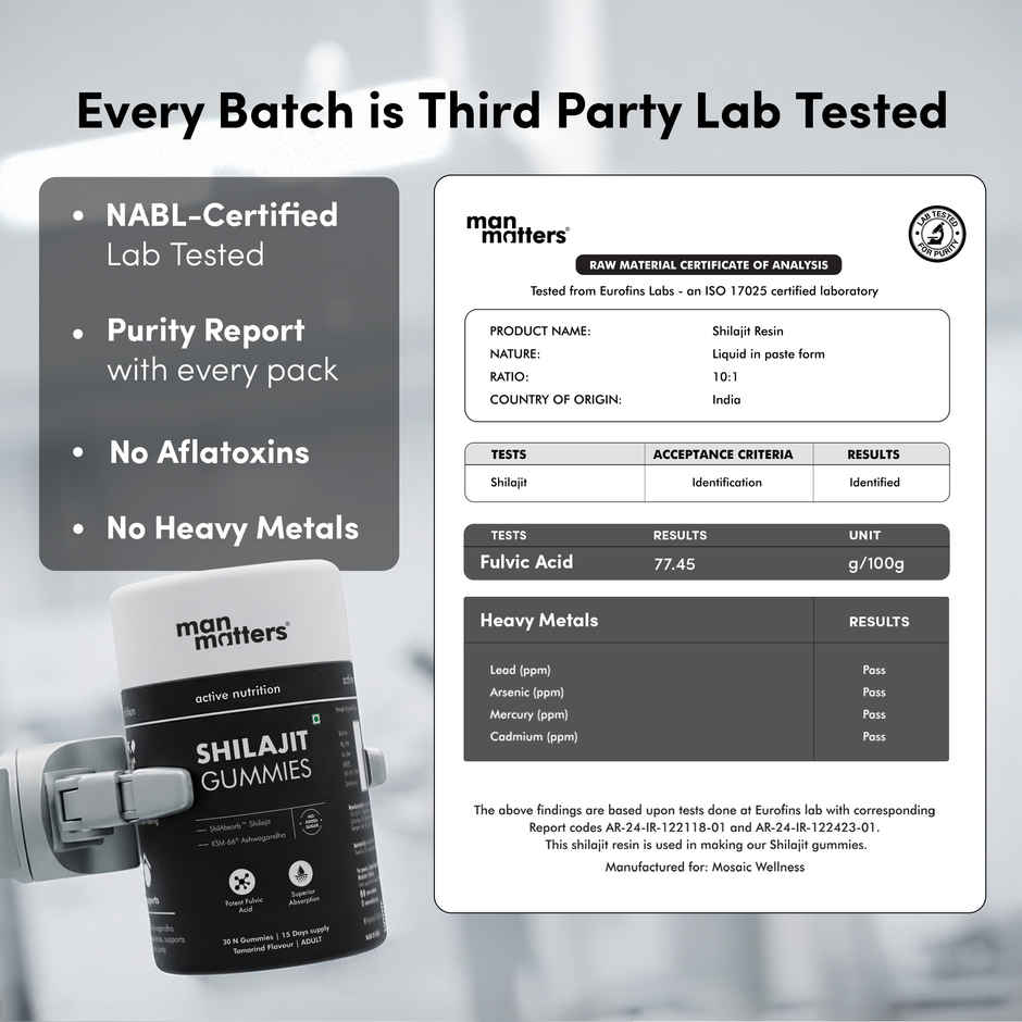 Man Matters Shilajit Gummies | 30 Gummies