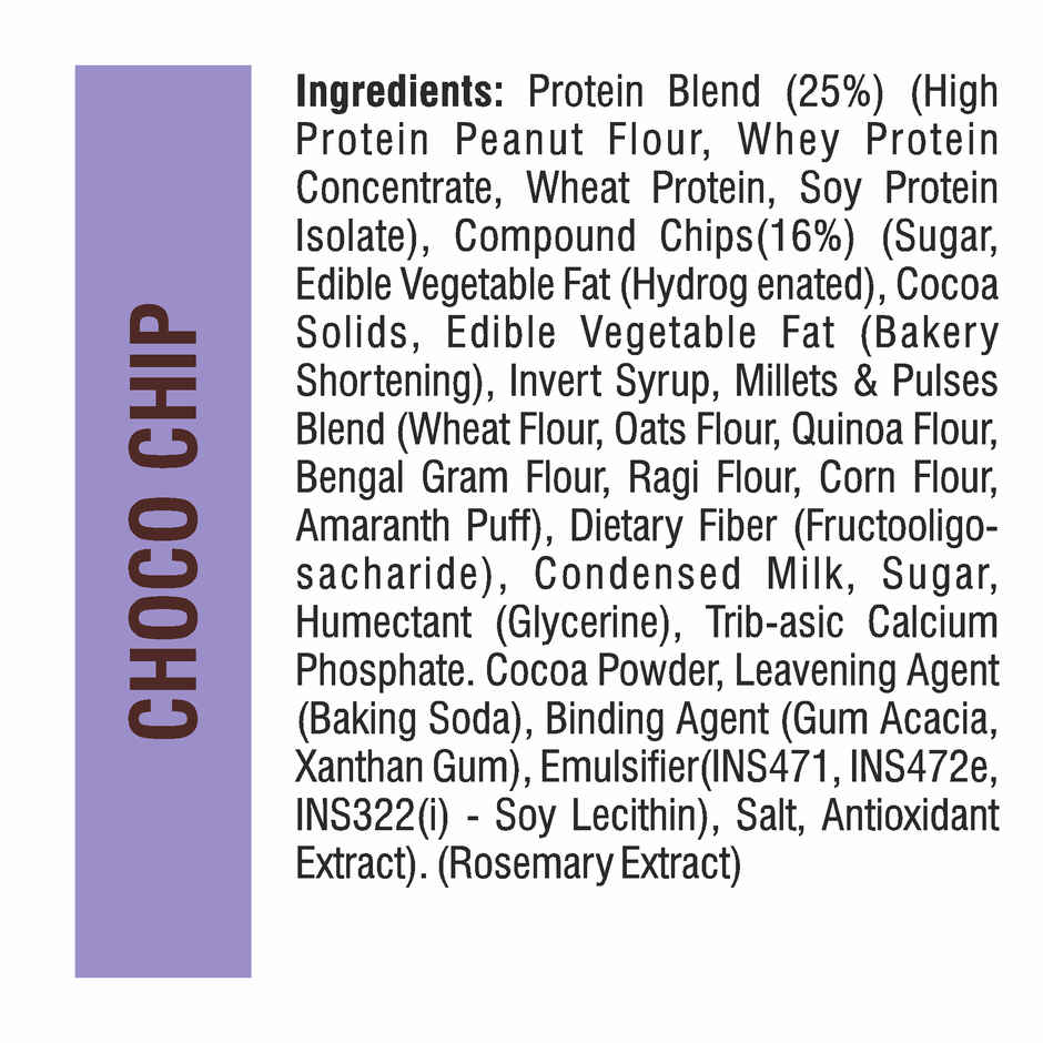 Ritebite Max Protein Cookie Choco Chips, No Maida Multigrain Premium Biscuit Cookies Cmbo