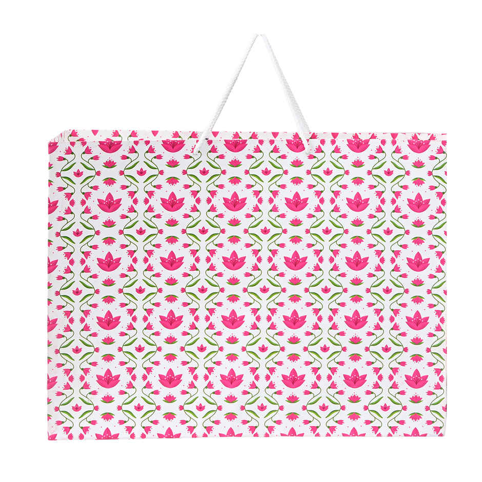 Pink White Gift Bag | Mad Over Print