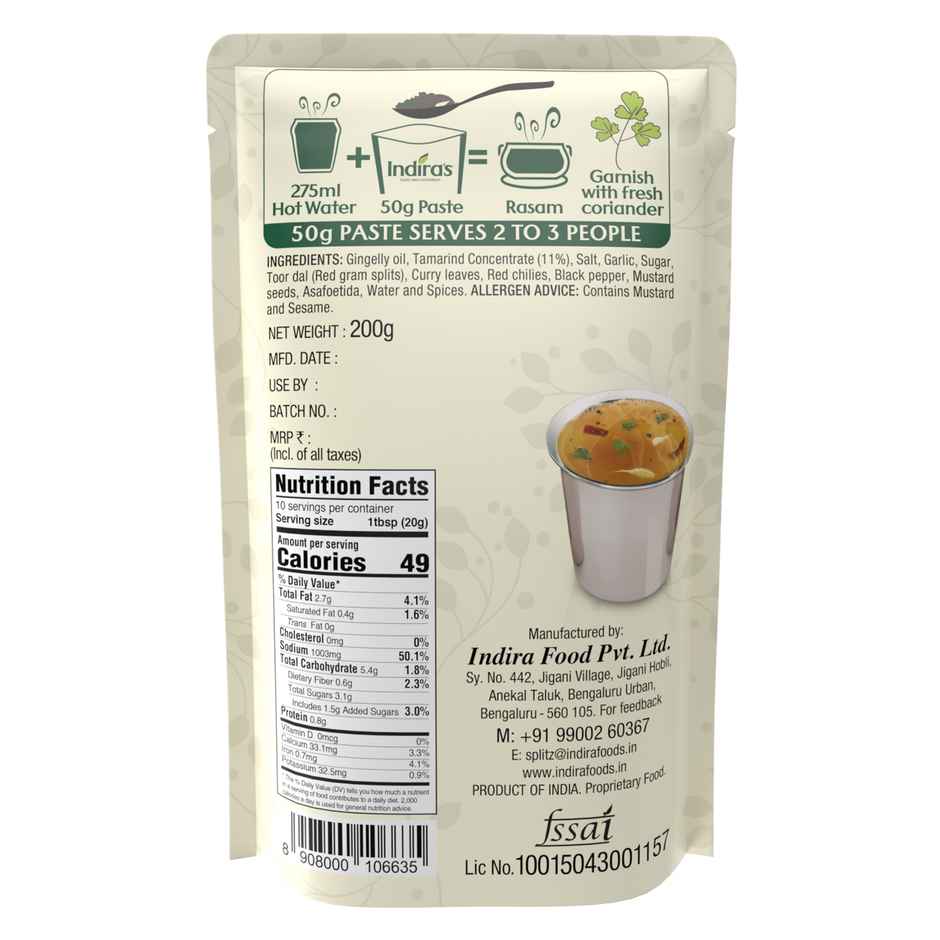 Indira's Tamarind Rasam Paste