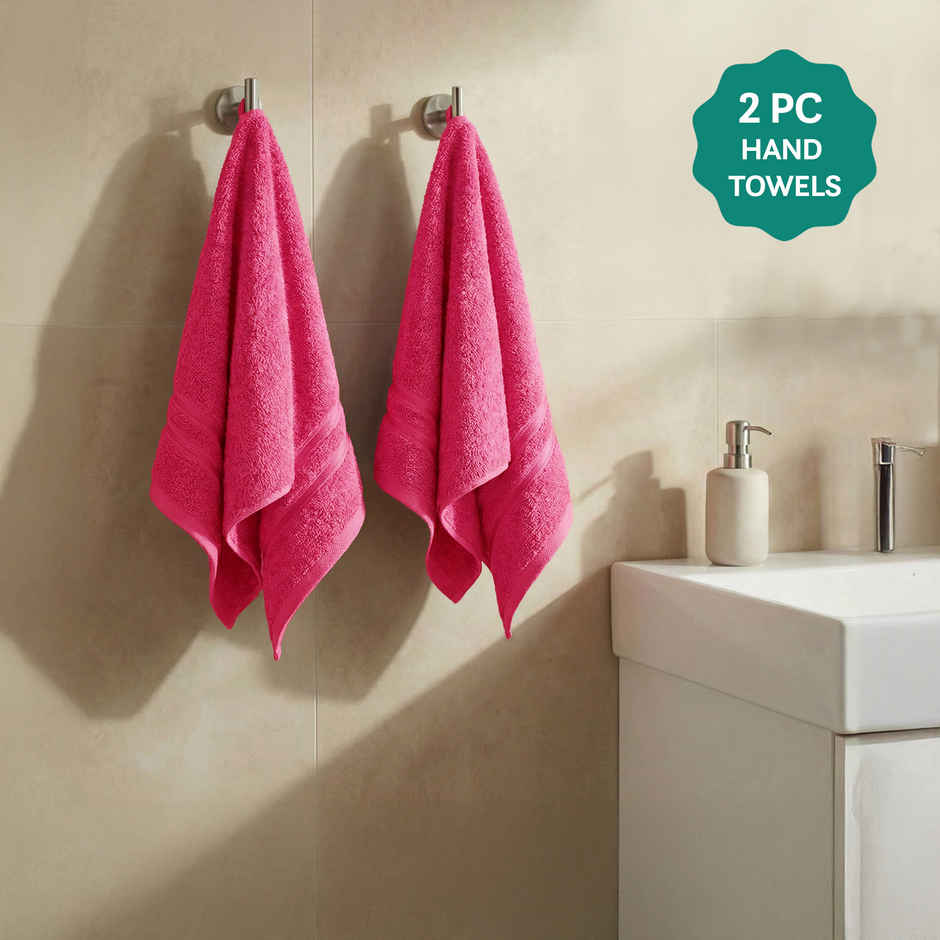 Mytrident Cotton Hand Towel | 400 GSM | Gym Towel Set - Candy Glow