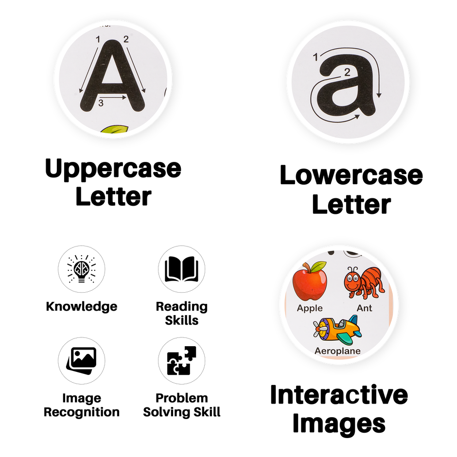 Ratna's Flash Card Alphabet | 13 Double Sided Cards| 2+ Years