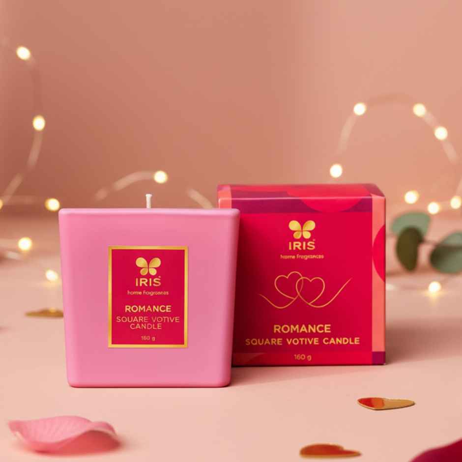 IRIS Blush of Romance Square Votive Candle