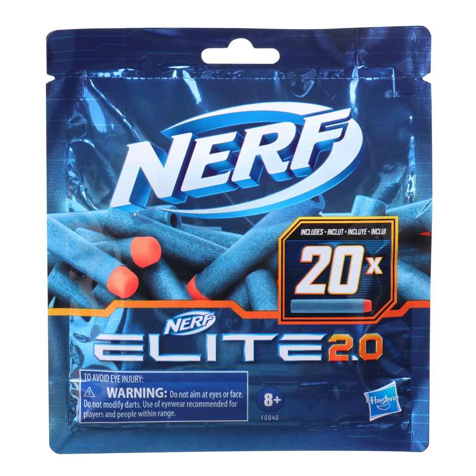 Nerf Elite 2.0 Dart Refill | 20 Nerf Elite Darts | Compatible with All Elite Blasters | Toy Gun