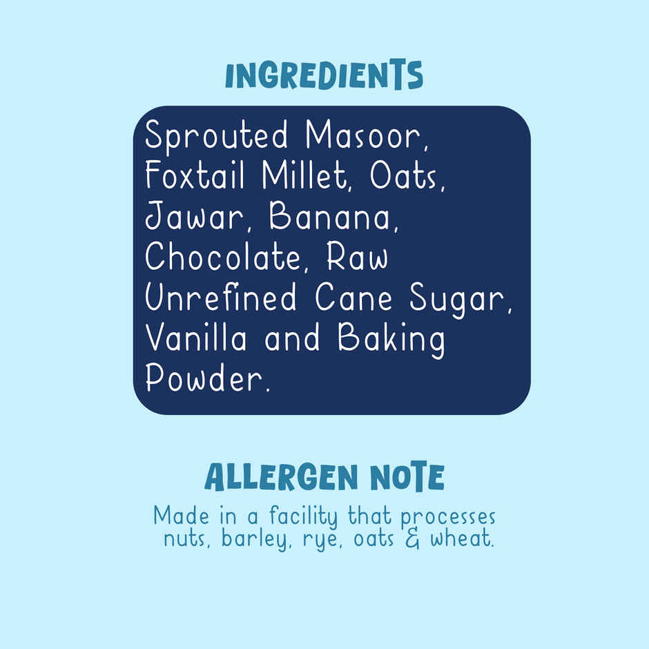 Gladful Choco Pancake Sprouted Millets and Masoor Mix