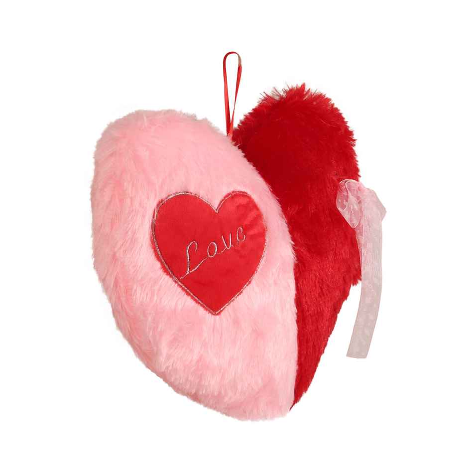 Dearjoy Pink and Red Heart Pillow 35 cm
