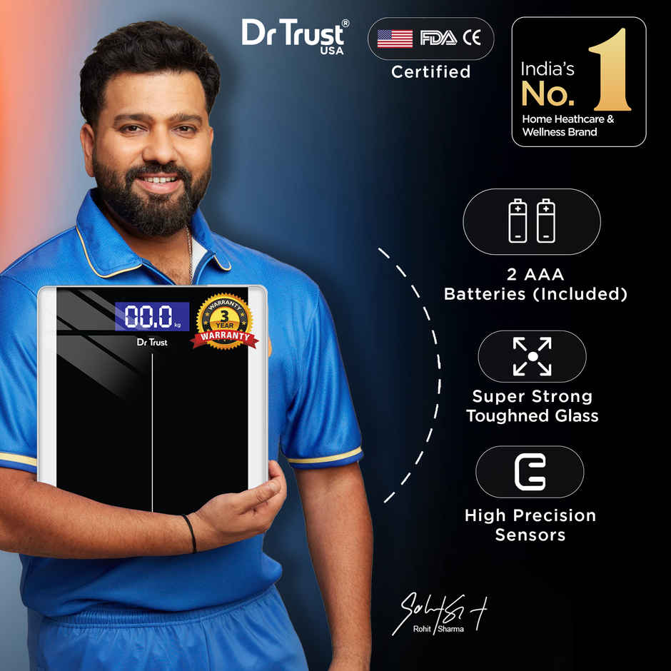 Dr. Trust 513 Balance Digital Electronic Body Weight Machine, 180Kg Capacity Weighing Scale