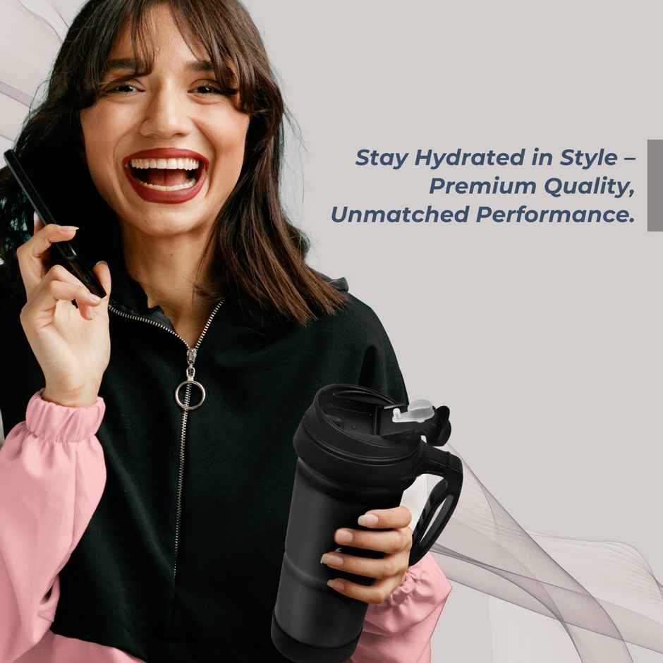 Flair Atom 709 ml Stainless Steel Insulated Mug | Black