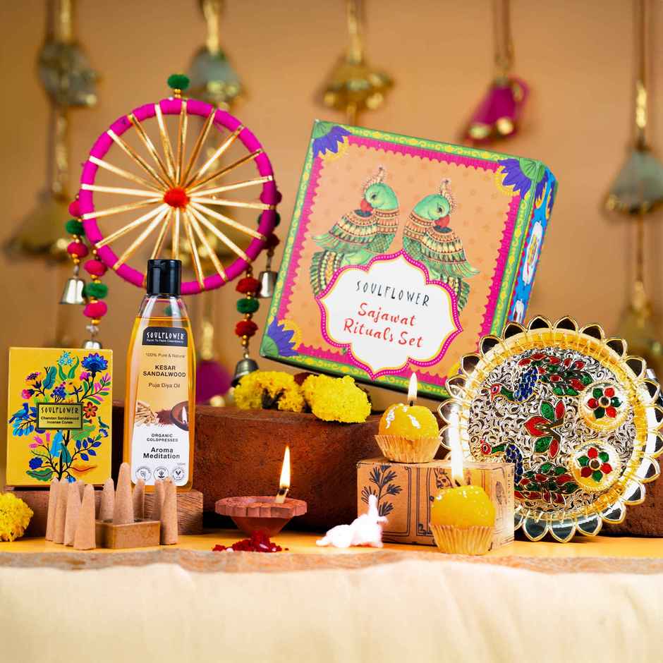 Soulflower Maa Ka Ghar Sajawat Decor Set | Home Party Decor Hamper