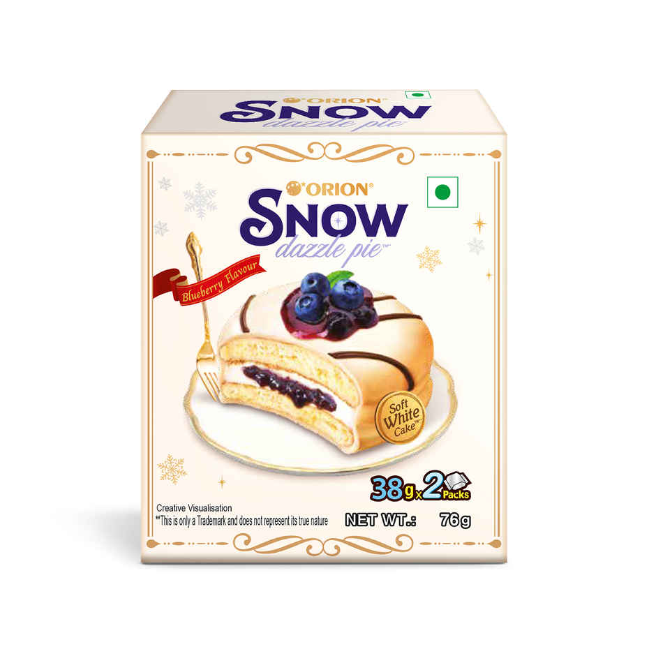 Orion Snow Dazzle Pie Blueberry Soft White Cake