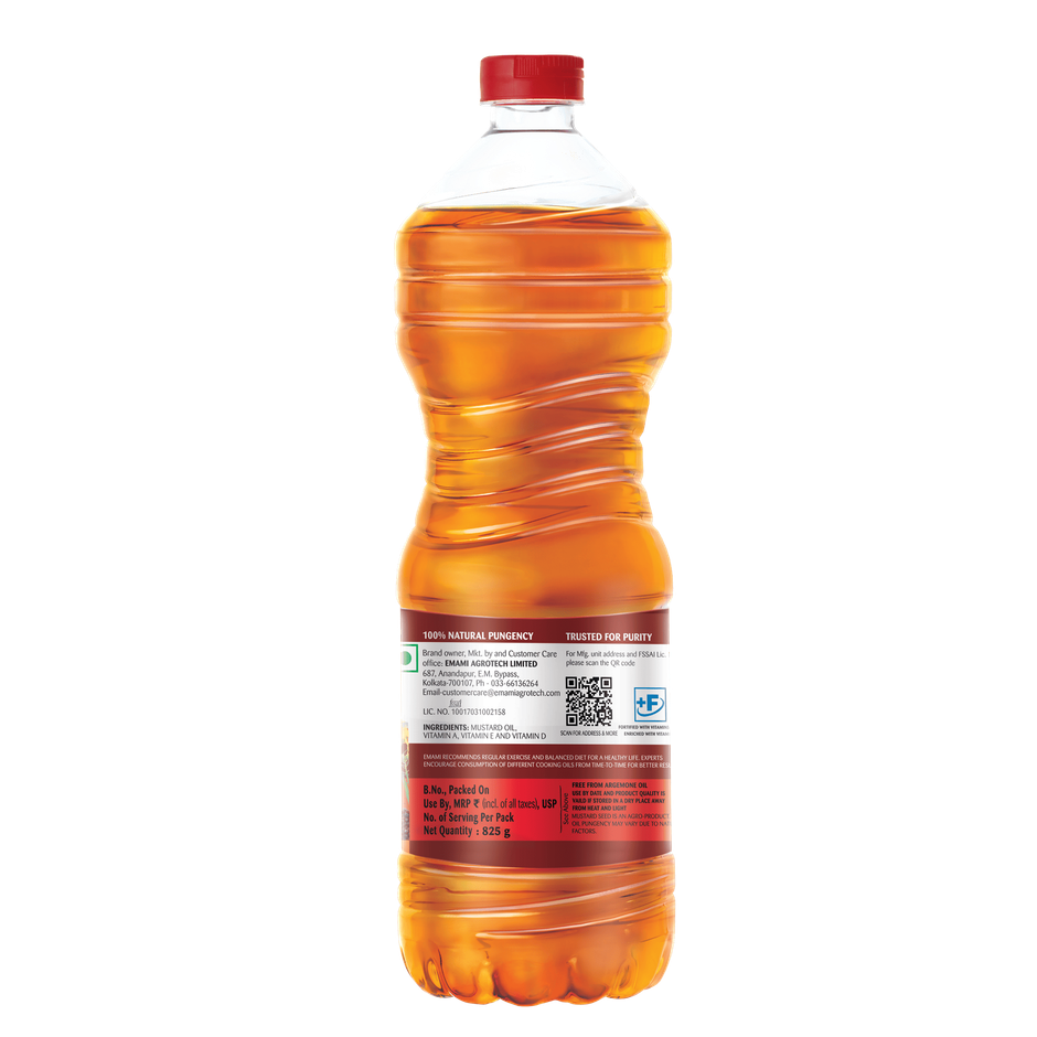 Emami Healthy and Tasty Strong Kachchi Ghani Mustard Oil PET Bottle