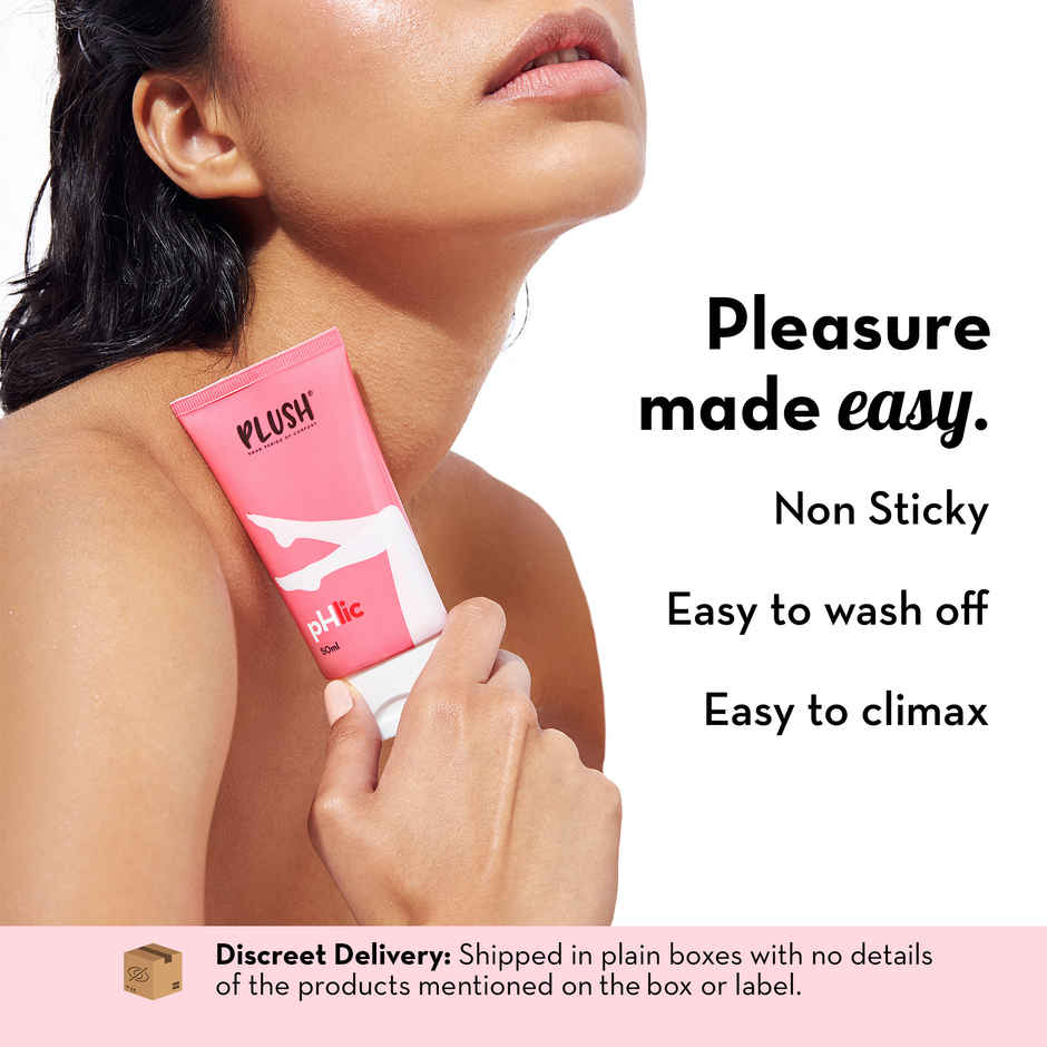 Plush Phlic Strawberry Lubricant For Men & Women Water Based Lube & Aloe Infused