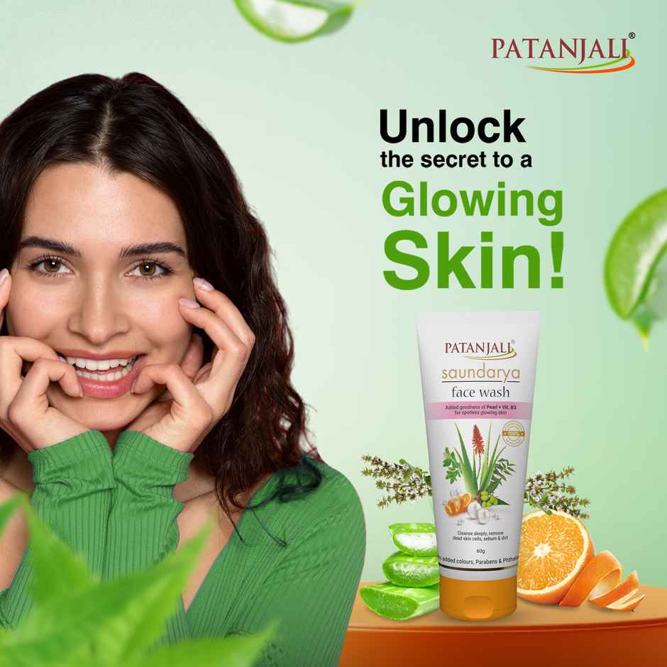 Patanjali Saundarya Face Wash Gentle Skin Cleansers
