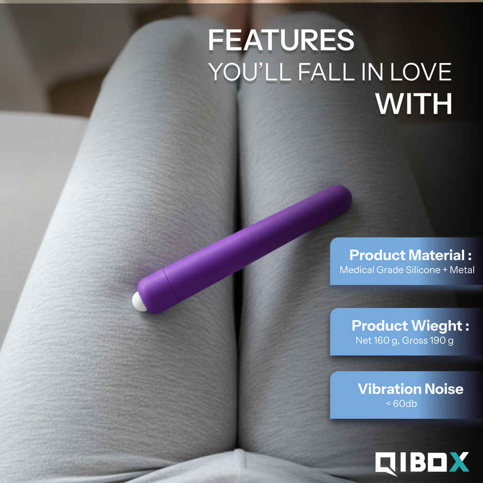 QIBOX Blush Vibrating Stick Personal Massager