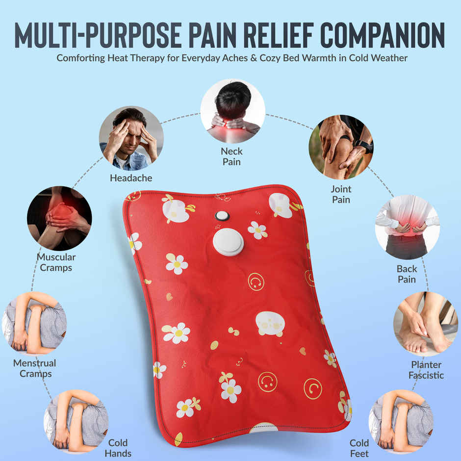 Aroma HGB5 Heating Warm Gel Bag For Backpain, Cramps, Bedwarmers, Joint Pain Relief Design May Vary
