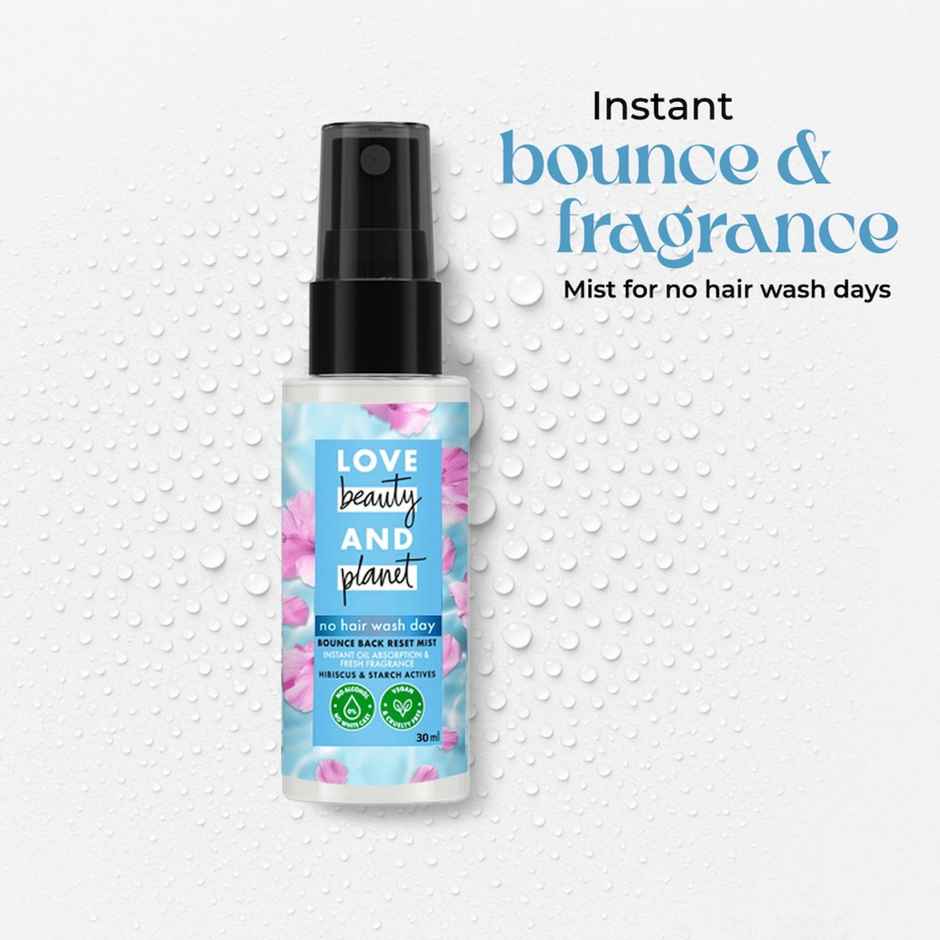 Love Beauty and Planet Bounce Back Reset Mist - No Alcohol Dry Shampoo Combo