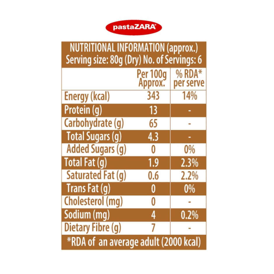 Pasta Zara Whole Wheat Penne Pasta
