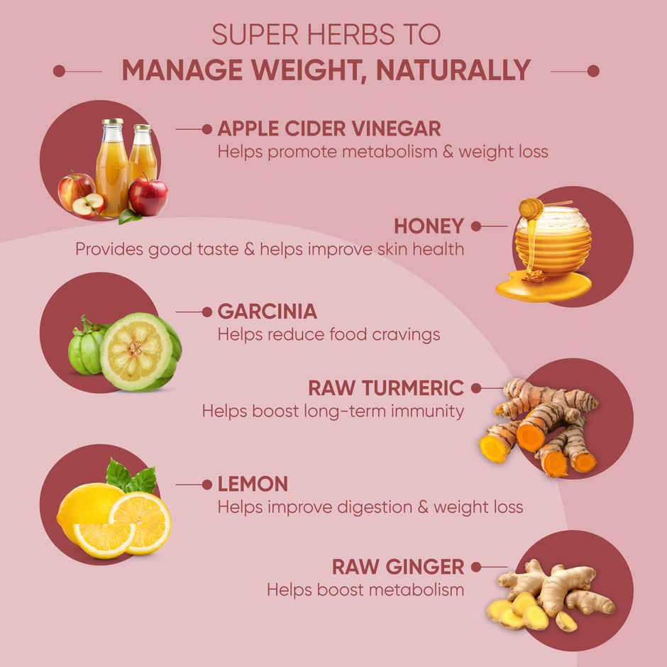 Dr. Vaidya's Apple Cider Vinegar for Weight Loss | Helps Craving Control | No Added Sugar | Vegan