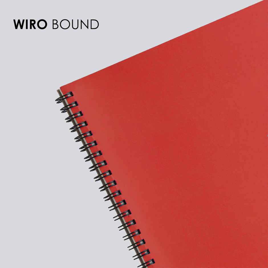 myPAPERCLIP - Neo Wiro Series NoteBook, 160 Pages, B5-Ruled-Red