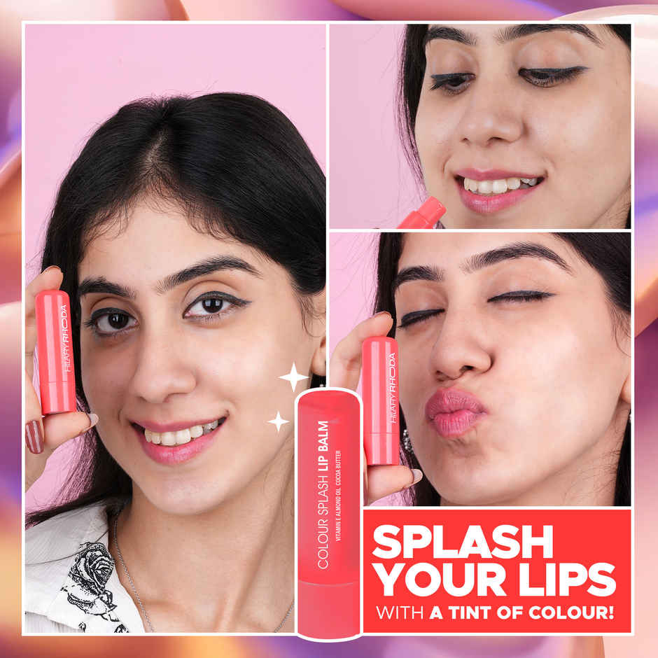 Hilary Rhoda Colour Splash Lip Balm | Apricot Shade 04